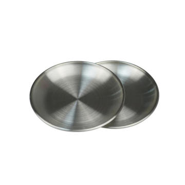 Home Use Stainless Steel Round Steel Dishes Metal Dishes Plate Baking Dishes